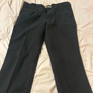 Carhartt Men’s  Rugged Flex Relaxed Fit Canvas Black Stretch 42x30- black